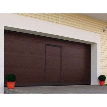 Автоматические подъемные секционные гаражные ворота ALUTECH Trend 2625×2250 мм со встроенной калиткой